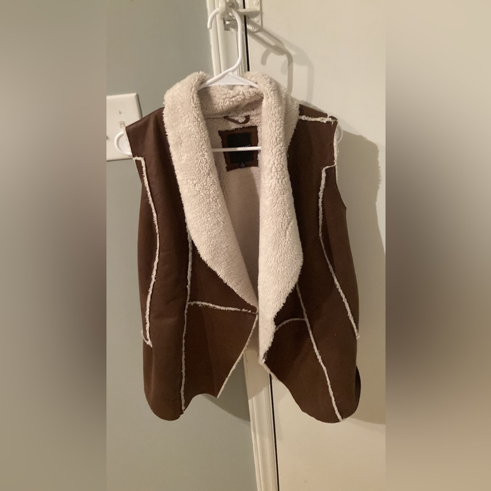 Brown and Cream Western Vest